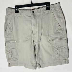 Red Head Beige Cotton Cargo Shorts 36